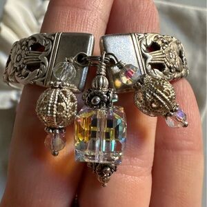 Decorative spoons bracelet, lightly worn